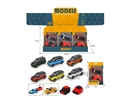 1:64 PULL BACK DIE-CAST CAR W/CATAPULT 12PCS/DISPLAY BOX