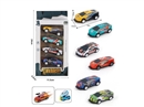 1:56 PULL BACK DIE-CAST BOUNCE CAR 4PCS