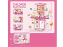 KITCHEN SET W/LIGHT & SOUND & SPRAY,82PCS