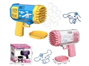 B/O BUBBLE GUN W/LIGHT,55ML,2COLORS