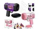B/O BUBBLE GUN W/LIGHT,55ML,2COLORS