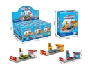 GAS STATION ST 12PCS/DISPLAY BOX W/1PCS DIE-CAST FREE WAY CAR,3COLORS