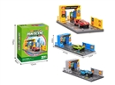 CAR WASH SET W/1PCS DIE-CAST FREE WAY CAR,3COLORS