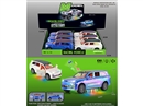 FRICTION CAR W/LIGHT & MUSIC 6PCS/DISPLAY BOX,2COLORS(INCLUDE BATTERY)