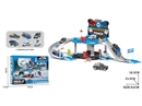 POLICE PARKING LOT SET W/DIE-CAST CAR 1PCS