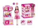 KITCHEN SET W/DOLL & LIGHT & MUSIC & WATER(NOT INCLUDE BATTERY)