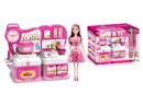 KITCHEN SET W/DOLL & LIGHT & MUSIC(NOT INCLUDE BATTERY)