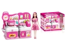 KITCHEN SET W/DOLL & LIGHT & MUSIC(NOT INCLUDE BATTERY)