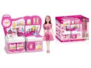 KITCHEN SET W/DOLL & LIGHT & MUSIC & WATER(NOT INCLUDE BATTERY)