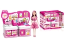 KITCHEN SET W/DOLL & LIGHT & MUSIC & WATER(NOT INCLUDE BATTERY)