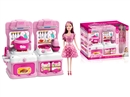 KITCHEN SET W/DOLL & LIGHT & MUSIC(NOT INCLUDE BATTERY)