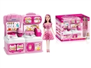 KITCHEN SET W/DOLL & LIGHT & MUSIC(NOT INCLUDE BATTERY)