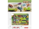 PULL BACK DINOSAUR MILITARY TRUCK