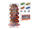 1:36 PULL BACK DIE-CAST CAR 80PCS W/CAN OPPEN THE DOOR 4ASST,12COLORS