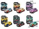 1:60 FREE WAY DIE-CAST CAR W/CAN OPEN THE DOOR,6ASST