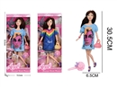 12"JOINTS BODY DOLL W/ACCESSORIES,2ASST