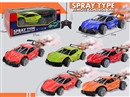 1:18 5-CHANNEL R/C CAR W/LIGHT & SPRAY,3COLORS(NOT INCLUDED BATTERY)