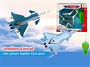 2-CHANNEL R/C AIRPLANE W/LIGHT,2COLORS