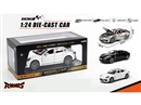 1:24 PULL BACK DIE-CAST CAR W/LIGHT & MUSIC & CAN OPEN THE DOOR,3COLORS(INCLUDED BATTERY)