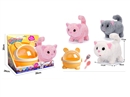 B/O PLUSH TOYS W/SOUND & CAN WALK,3COLORS(NOT INCLUDED BATTERY)