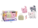 B/O PLUSH TOYS W/SOUND & CAN WALK,3COLORS(NOT INCLUDED BATTERY)
