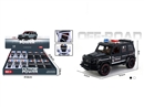FRICTION POLICE CAR,2COLOURS,12PCS/DISPLAY BOX