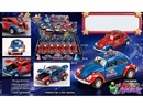 PULL BACK DIE-CAST CAR W/LIGHT & MUSIC & CAN OPEN THE DOOR 2ASST 12PCS/DISPLAY BOX