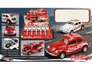 PULL BACK DIE-CAST CAR W/LIGHT & MUSIC & CAN OPEN THE DOOR 12PCS/DISPLAY BOX