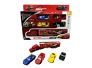 PULL BACK DIE-CAST CAR W/4PCS FREE WAY CAR
