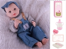 55CM HIGH SIMULATION SILICONE DOLL W/ACCESSORIES