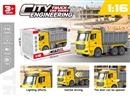 1：16 FRICTION CONSTRUCTION TRUCK W/LIGHT & MUSIC & CAN OPEN THE DOOR(INCLUDED BATTERY)