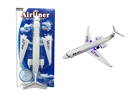 FRICTION AIRPLANE W/LIGHT & MUSIC(INCLUDE BATTERY)