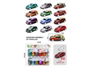 PULL BACK DIE-CAST CAR,12PCS