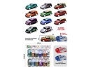 PULL BACK DIE-CAST CAR,11PCS W/CATAPULT