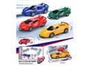 FRICTION CATAPULT CAR,4COLORS W/360°FLIP