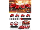 PULL BACK FIRE TRUCK 12PCS/DISPLAY BOX 4ASST