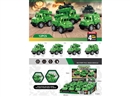 PULL BACK MILITARY TRUCK 12PCS/DISPLAY BOX 4ASST