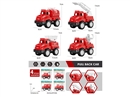 PULL BACK FIRE TRUCK,4ASST