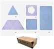 18-PCS MAGNETIC BUILDING BOARD SET (BLUE/PURPLE)