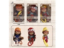 13CM RUBBER DOLL W/ACCESSORIES 3ASST