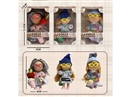 13CM RUBBER DOLL W/ACCESSORIES 3ASST