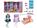 10"JOINTS BODY DOLL W/3D EYES & ACCESSORIES,2ASST
