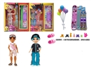10"JOINTS BODY DOLL W/3D EYES & ACCESSORIES,2ASST