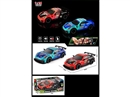 1:14 FRICTION CAR,2COLORS W/LIGHT & MUSIC(INCLUDED BATTERY)