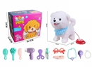 B/O PLUSH DOG W/SOUND & CAN WALKING & STICK TONGUE & ACCESSORIES(NOT INCLUDE BATTERY)