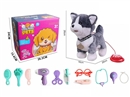 B/O PLUSH DOG W/SOUND & CAN WALKING & STICK TONGUE & ACCESSORIES(NOT INCLUDE BATTERY)
