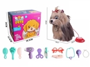 B/O PLUSH DOG W/SOUND & CAN WALKING & STICK TONGUE & ACCESSORIES(NOT INCLUDE BATTERY)