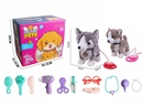 B/O PLUSH DOG W/SOUND & CAN WALKING & ACCESSORIES,2COLOURS(NOT INCLUDE BATTERY)
