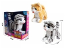B/O PLUSH PET W/SOUND & CAN WALKING & SHAKE TAIL & ACCESSORIES(NOT INCLUDE BATTERY)
