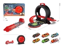 CATAPULT RAILCAR W/6PCS FREE WAY DIE-CAST CAR